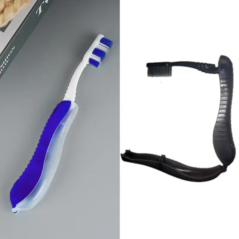 For Trip Daily Use Women Men Travel Folding Toothbrush Portable Toothbrush Built In Cover Multi Color Size Collapsable Brush