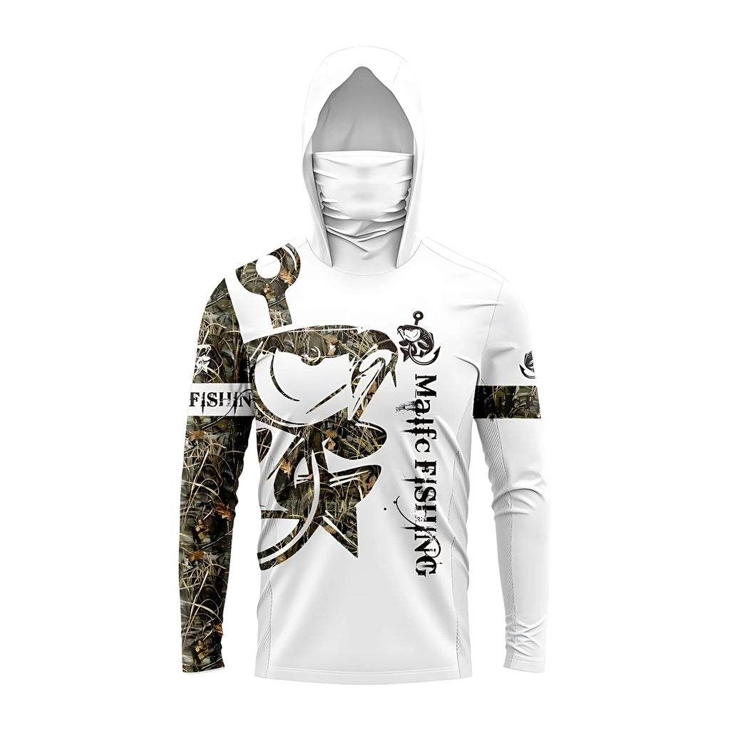 2026 New Model UV-Resistant Fishing Shirt with Long Sleeves and Hooded Collar - UV-Resistant Fishing Mask Clothing