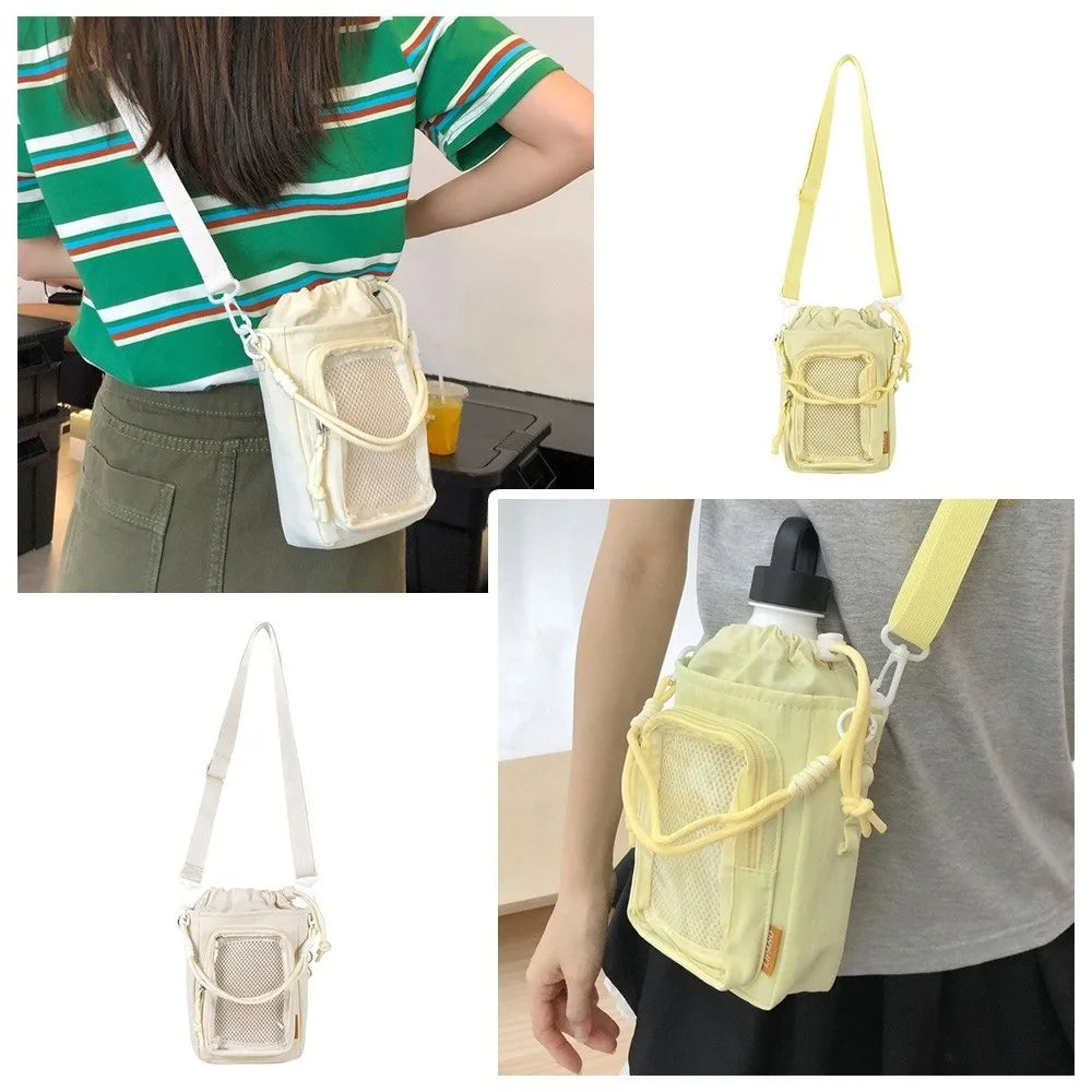 Portable Kettle Bag Storage Compartment with Doll Breathable Phone Pouch Large Capacity with Shoulder Straps Shoulder Bag Unisex