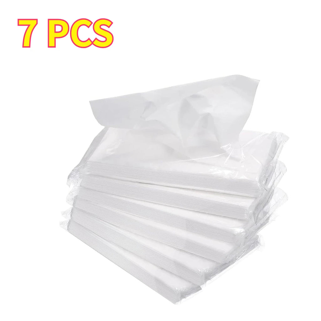 4/7/14 Packs Car Tissue Refill – 50 Sheets/Pack Soft Travel Facial Tissues for Purse & Auto, Compact Disposable Pack Paper Towel