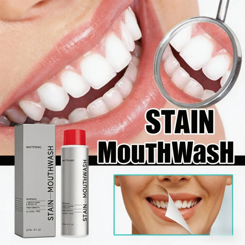 1/2/3Pcs Stain Removal Mouthwash Alcohol Free Teeth Brightening Fresh Breath Plaque Remover Enamel Safe Daily Oral Care