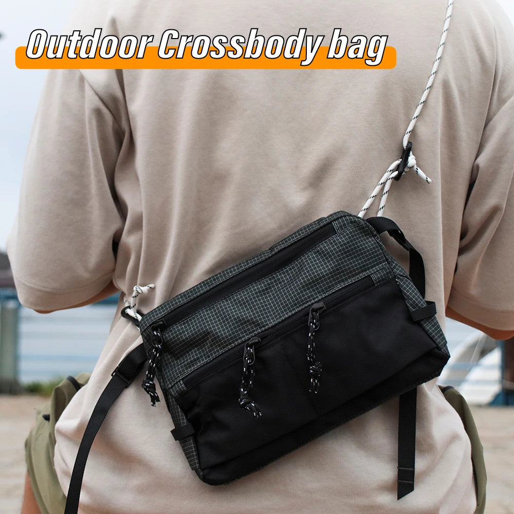 Crossbody Bag Nylon Waterproof Lightweight Small Shoulder Bag Outdoor Camping Hiking Camping Sports Shoulder Bag