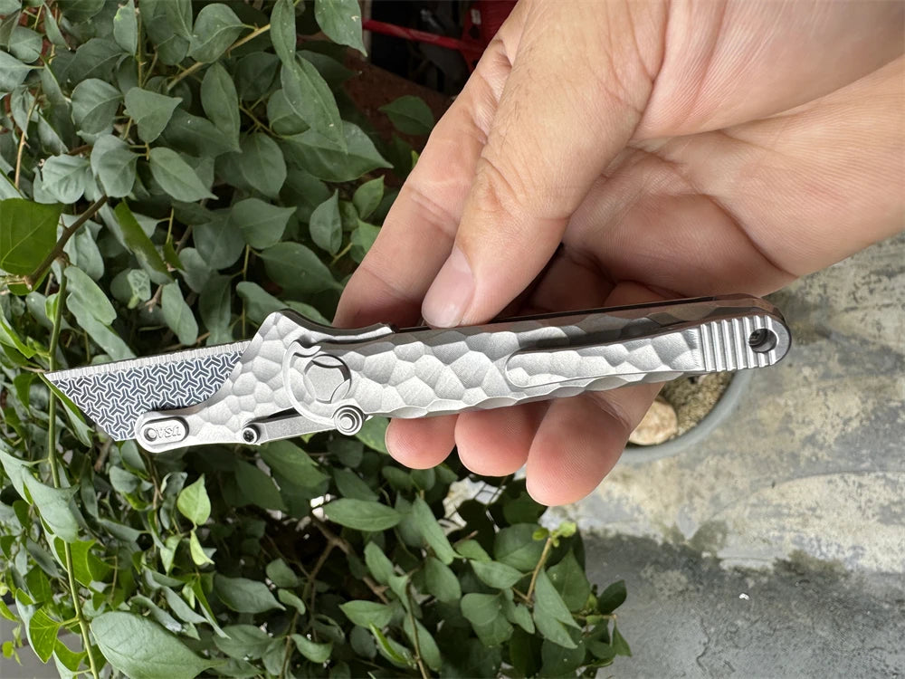 1PC New EDC Tool Eagle Claw Titanium Alloy Quick-Open Folding Knife with Replaceable Blades for Paper Cutting and Artwork