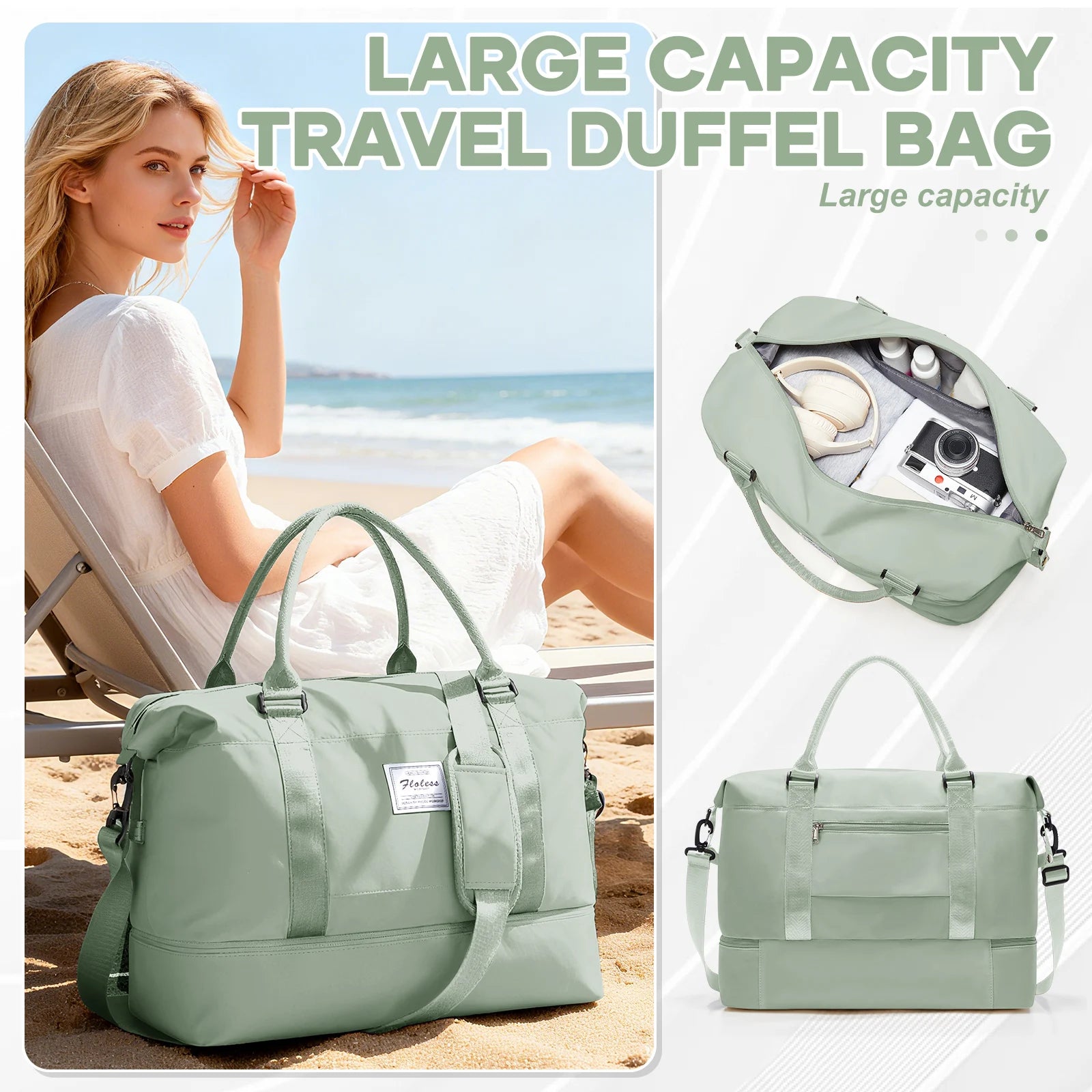 Sports Bag, Hand Luggage Travel Bag Weekender Backpack, Hospital Clinical Birth Bag For Women, Carry on Luggage,Travel Bag Large