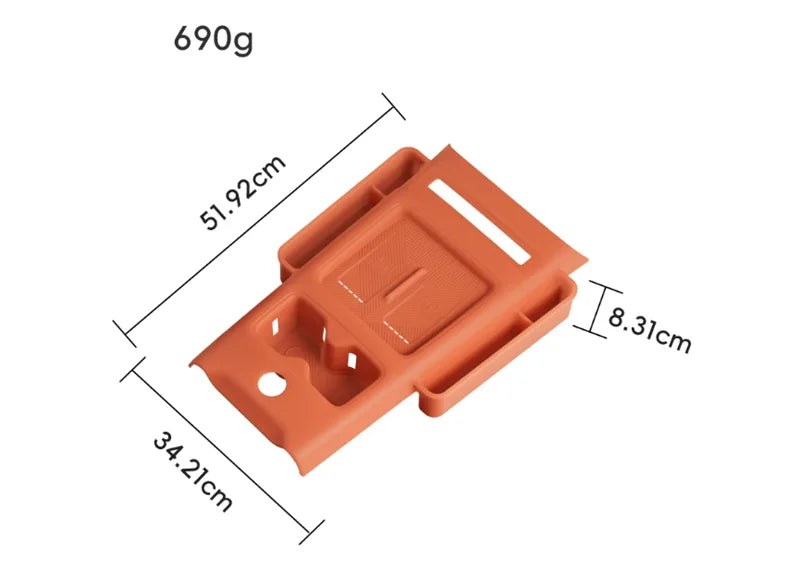 Full Wrap Silicone Center Console Pad for BYD Leopard 7 Titanium 7 Cup Holder Mat Anti-Scratch Interior Accessory