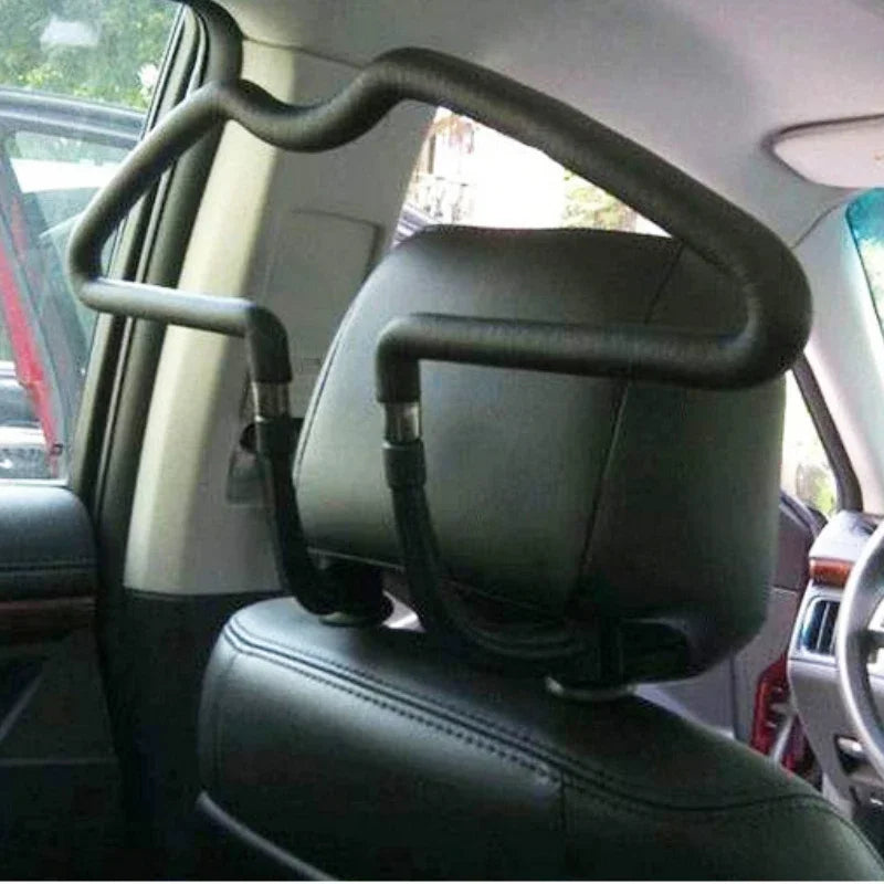 Compact Stainless Steel Car Coat Hanger Practical Automotive Clothing Hanger Never Rust Jacket Suit Holder Rack