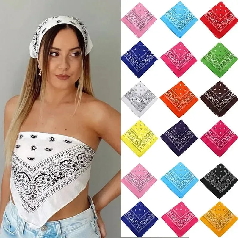 1/10/20Pcs Hot Sell Kerchief Bandana Hip Hop Fashion Headband Neck Scarf Sports Headwear Wrist Wraps Head Square Scarves