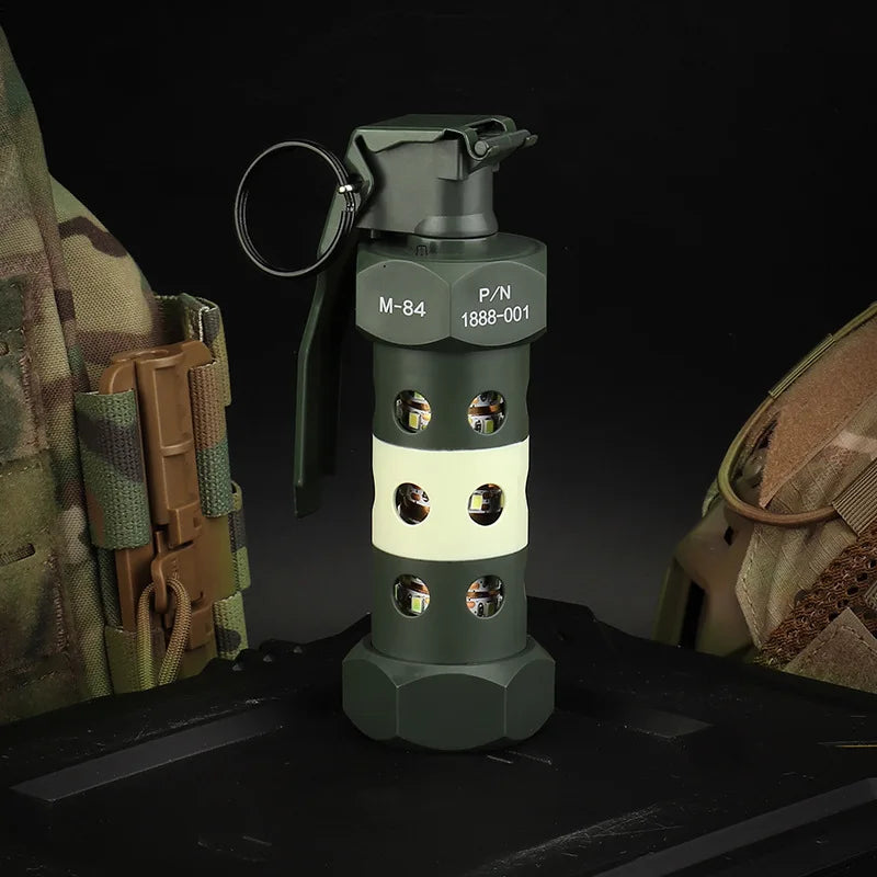 Outdoor Portable Camping Emergency Lighting Tactical Lamp Dummy Flashbang Grenade Model Cosplay Model Prop Lamp