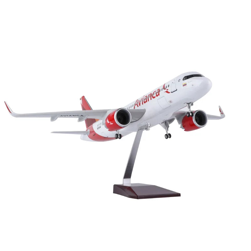 47cm Model Airplanes A320NEO Series 1/80 Scale Aircraft Resin Toy Planes Aviation Miniature Souvenir Plane Toy Christmas Gifts