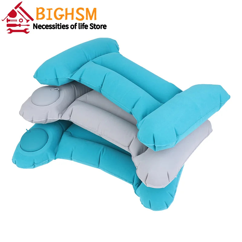 Inflatable Travel Nursing Waist Pillow, Blow Up Lumbar Body Back Support Pillow For Airplane Long Flight Journey Travel Airplane