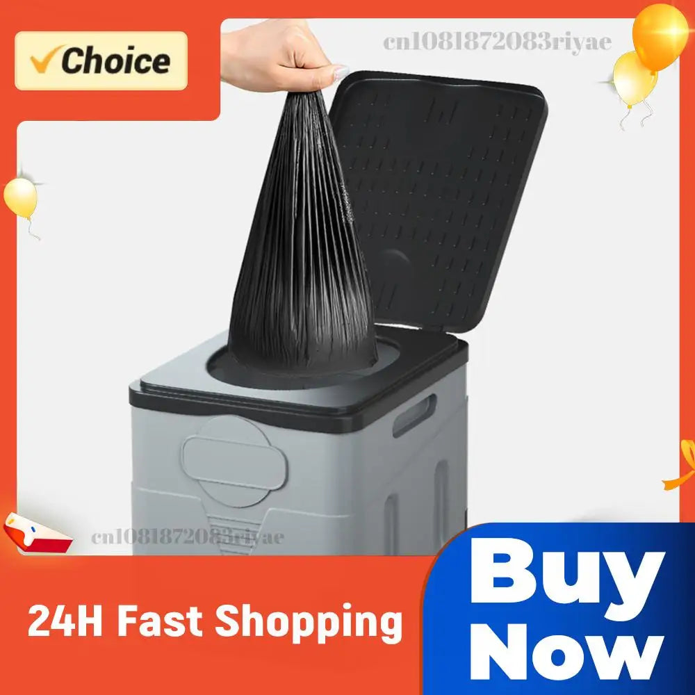 1 Roll 12pcs Camping Toilet Garbage Bag Disposable Biodegradable Garbage Bags Environmentally Friendly Camping Travel Supplies