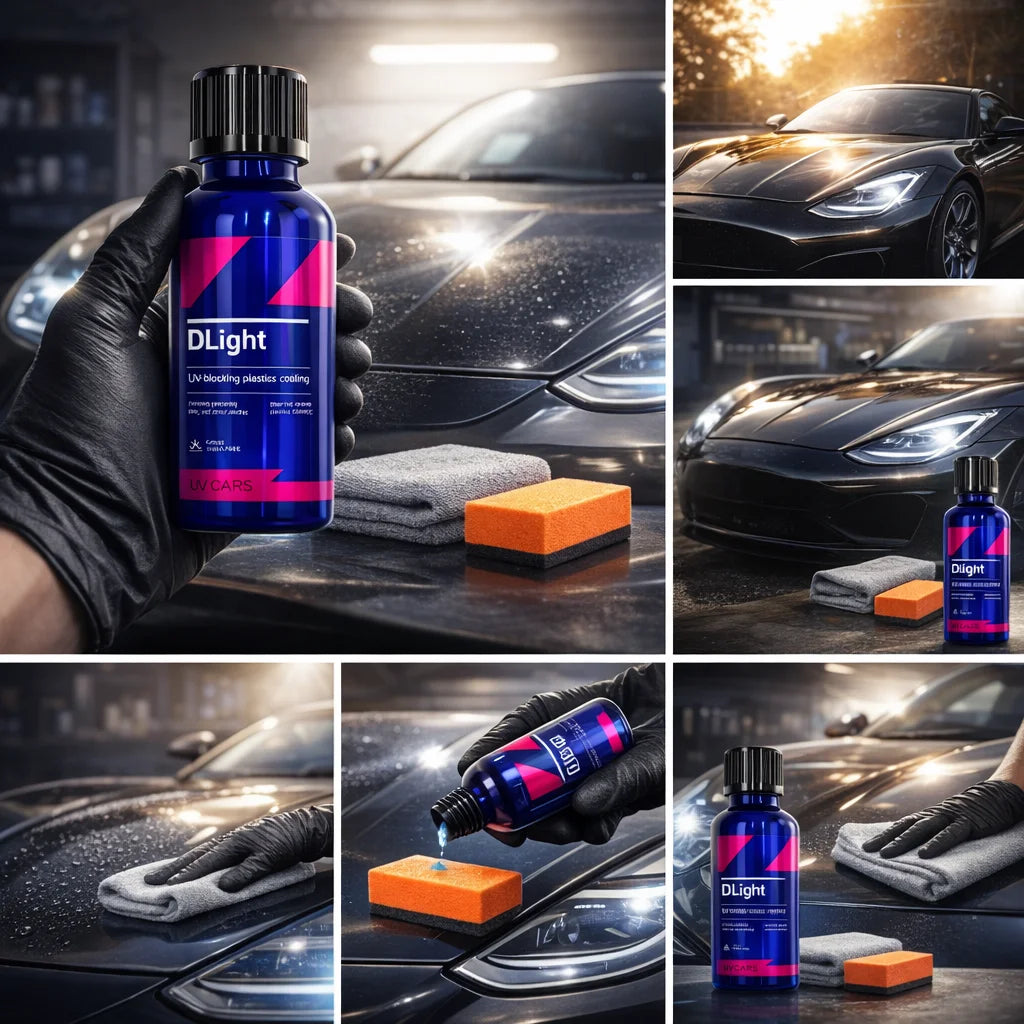 Car CQUARTZ DLight UV Ceramic Headlight Coating Long-Lasting Protection Coating for Car Care Headlights and PPF Plastics
