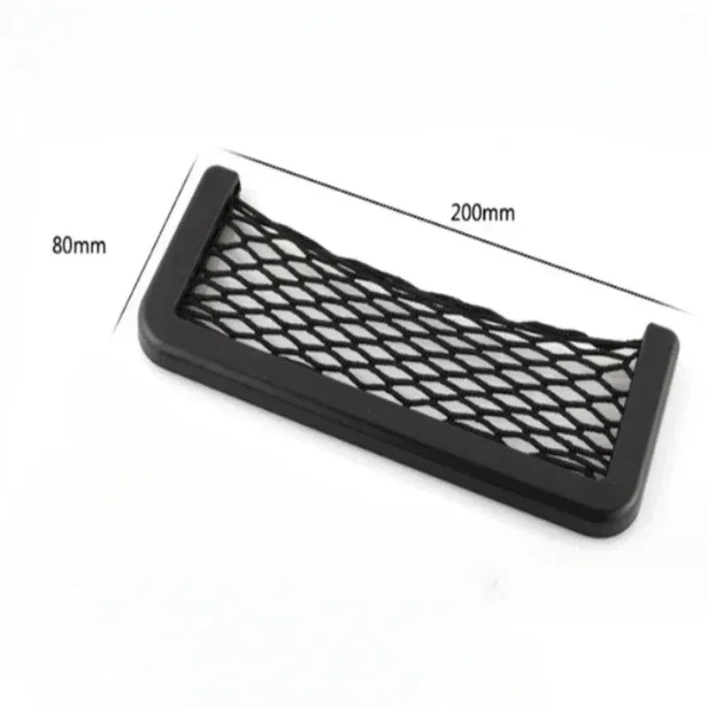 1/4Pcs Auto Seat Side Interior Back Sundries Pocket – Mesh Storage Bag, Phone Net Pocket Holder, Elastic Car Storage Bag