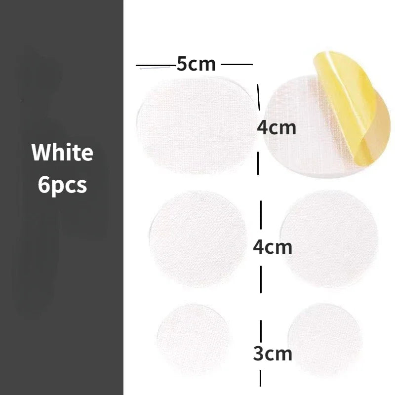 6pcs Shoe Repair Stickers Fabric Heel Protector Anti-Wear Repair Holes Self-adhesive Patches Insoles Pad Foot Care Insert