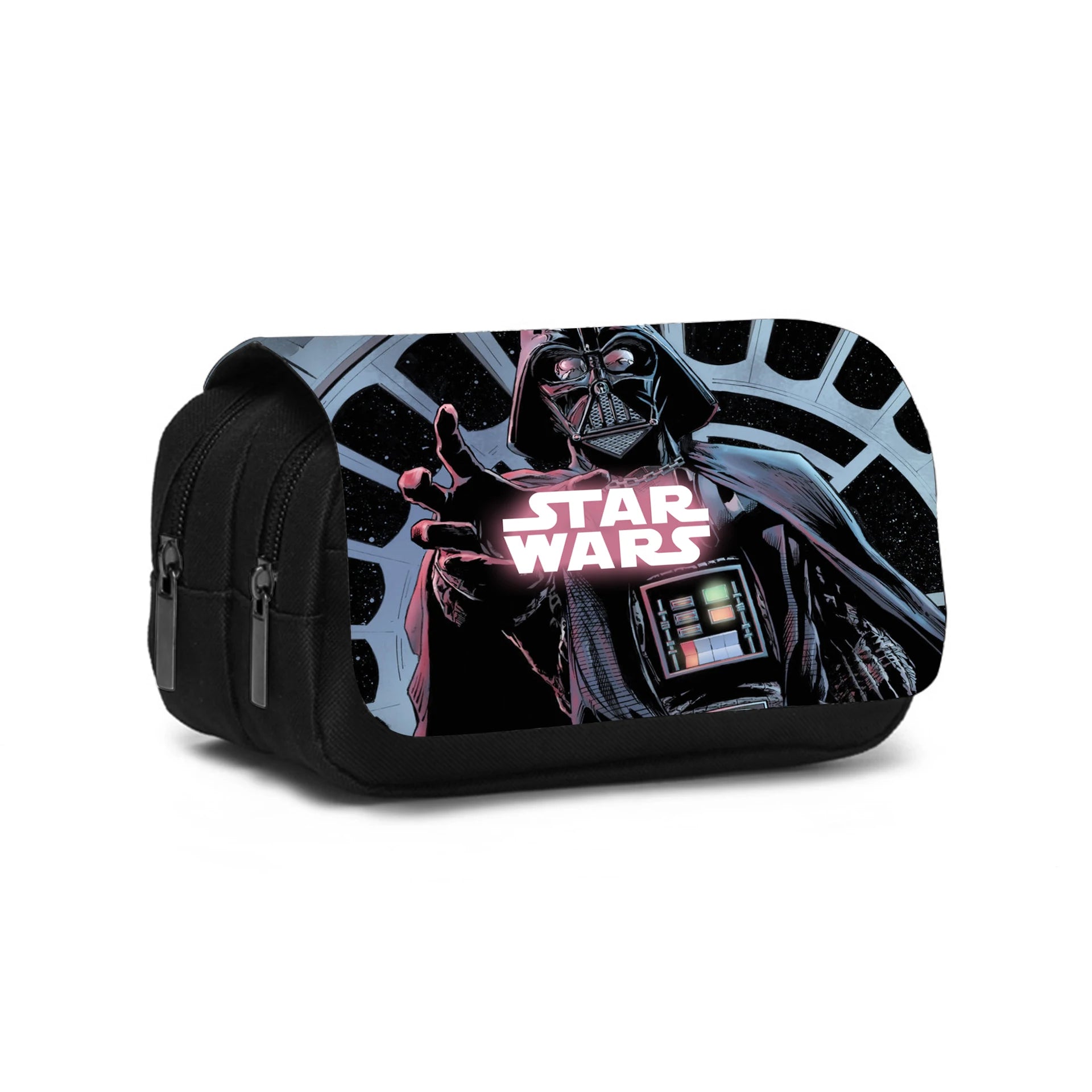 Star Wars Movie Double layered Pencil Case Large Capacity Stationery Organizer Bag for Boy Girls and Students Pen Bag