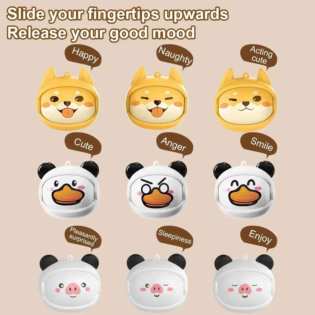 Cute Face changing TWS Bluetooth 5.4 Earbuds ENC Noise Reduction Waterproof HIFI Stereo Earphones for iOS Android Kids