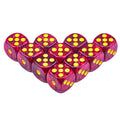 10Pcs Dice D6 16mm Gambling Dice Marble Effect Dots Dice Game Accessories and Gift