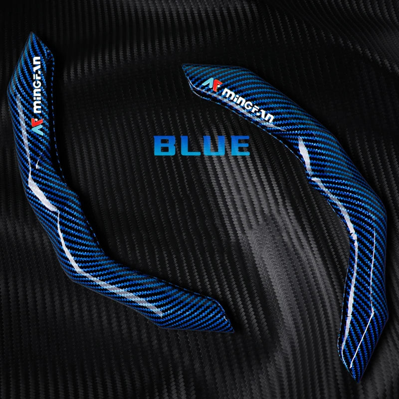 Car Steering Wheel Cover Universal Carbon Fiber Car Steering Protector Anti-Slip Comfortable Sport Steering Wheel Cover