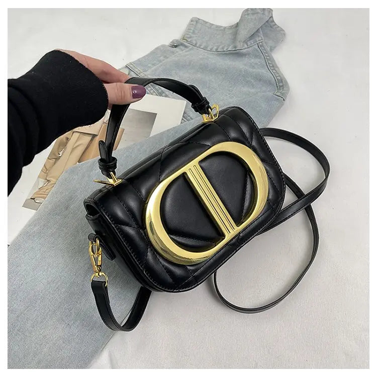 Sophisticated Diaper Bag Women's Leather Crossbody Bag Luxury Vintage Tote Minimalist Designer Large Capacity Elegant