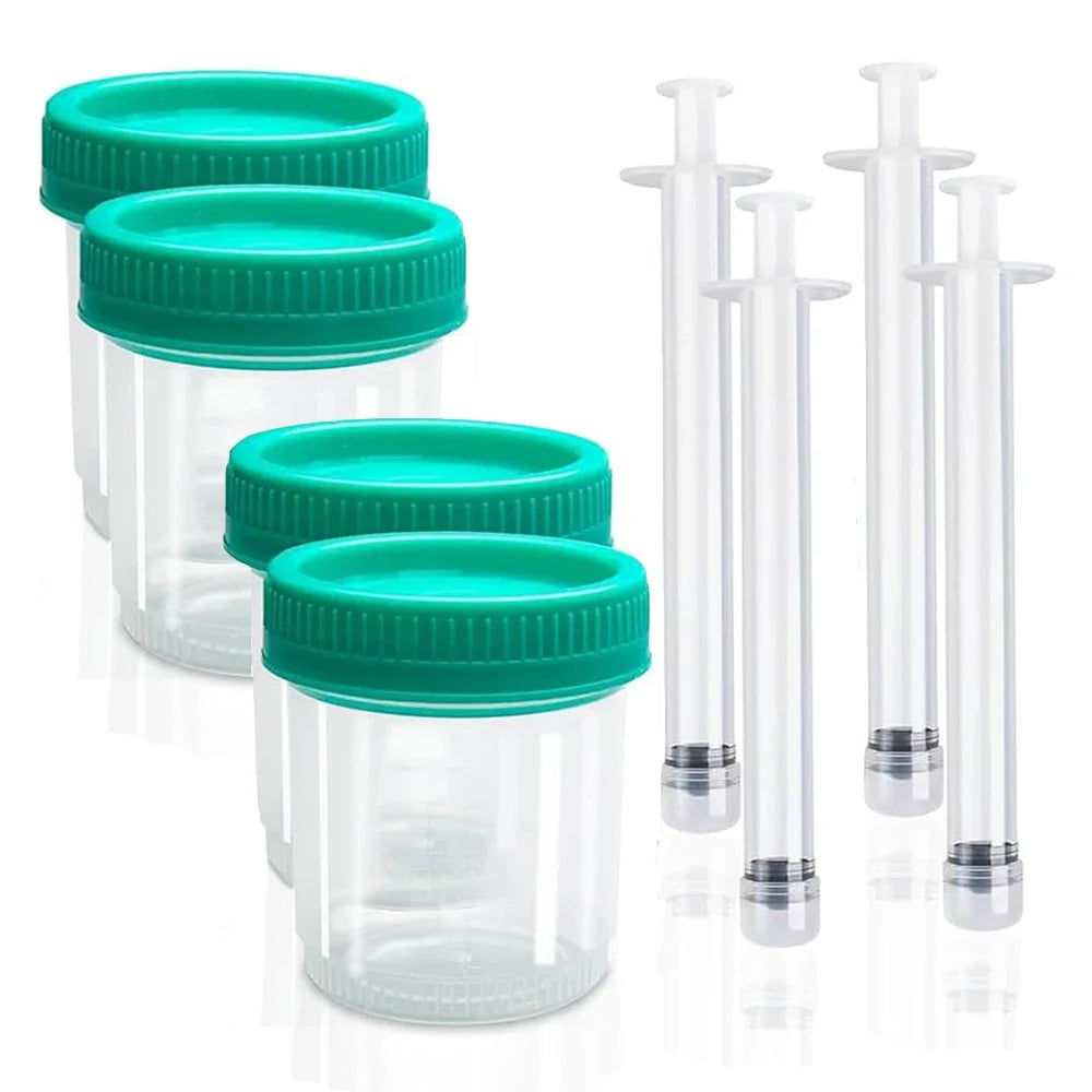 4 Kit Collection Cups Applicators Sterile Insemination at Home for Natural Conception Fertility Support