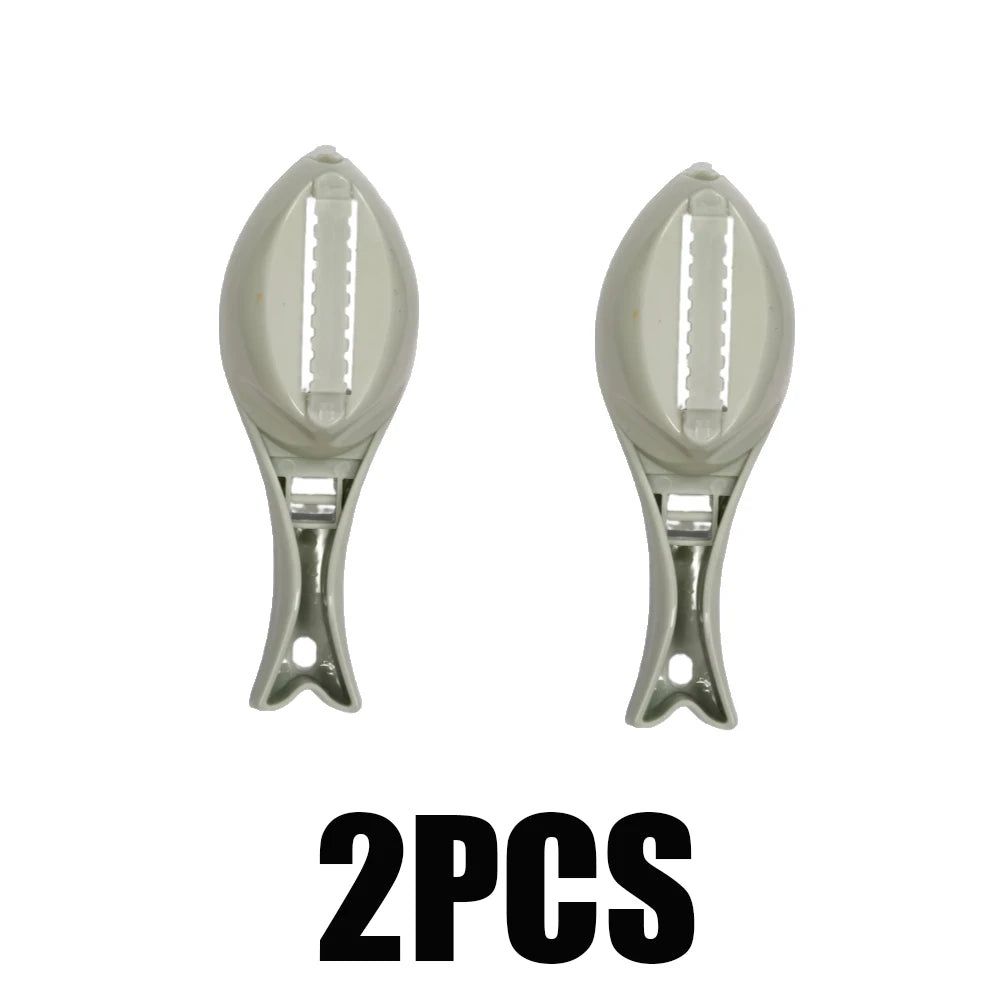 1/2/3pcs Fish Skin Brush Scraping Kitchen Fish Scale Cleaner Fast Remove Fish Knife Cleaning Peeler Scaler Scraper Kitchen Tool