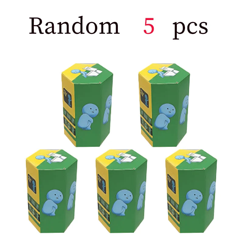 4 Multiple Series Noctilucent Green Doll Blind Mystery Box Action Figures Decoration Desktop Model Toy For Gift Surprise