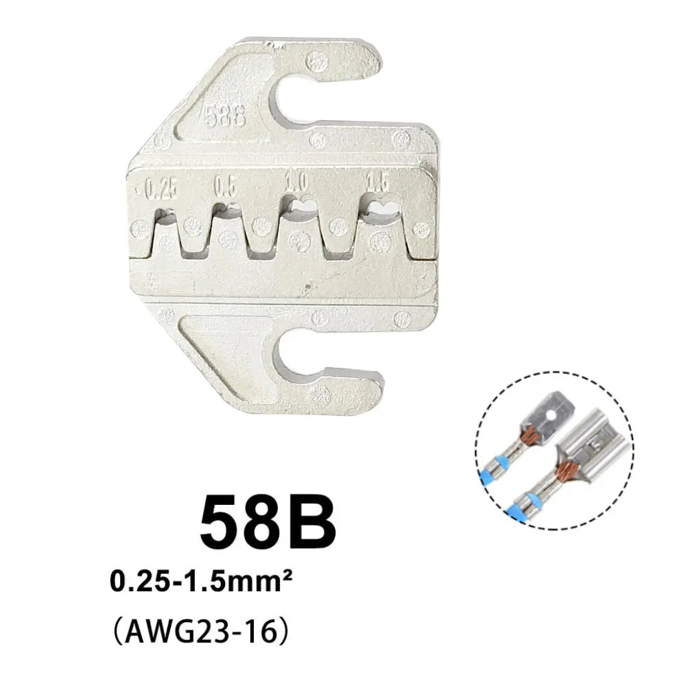 IWISS SN-58B=28B+48B Wire Crimping Pliers 0.25-1.5mm² For Box TAB 2.8/4.8/6.3 SM2.5 XH2.54 Terminals Kit Electrical Hand Tools