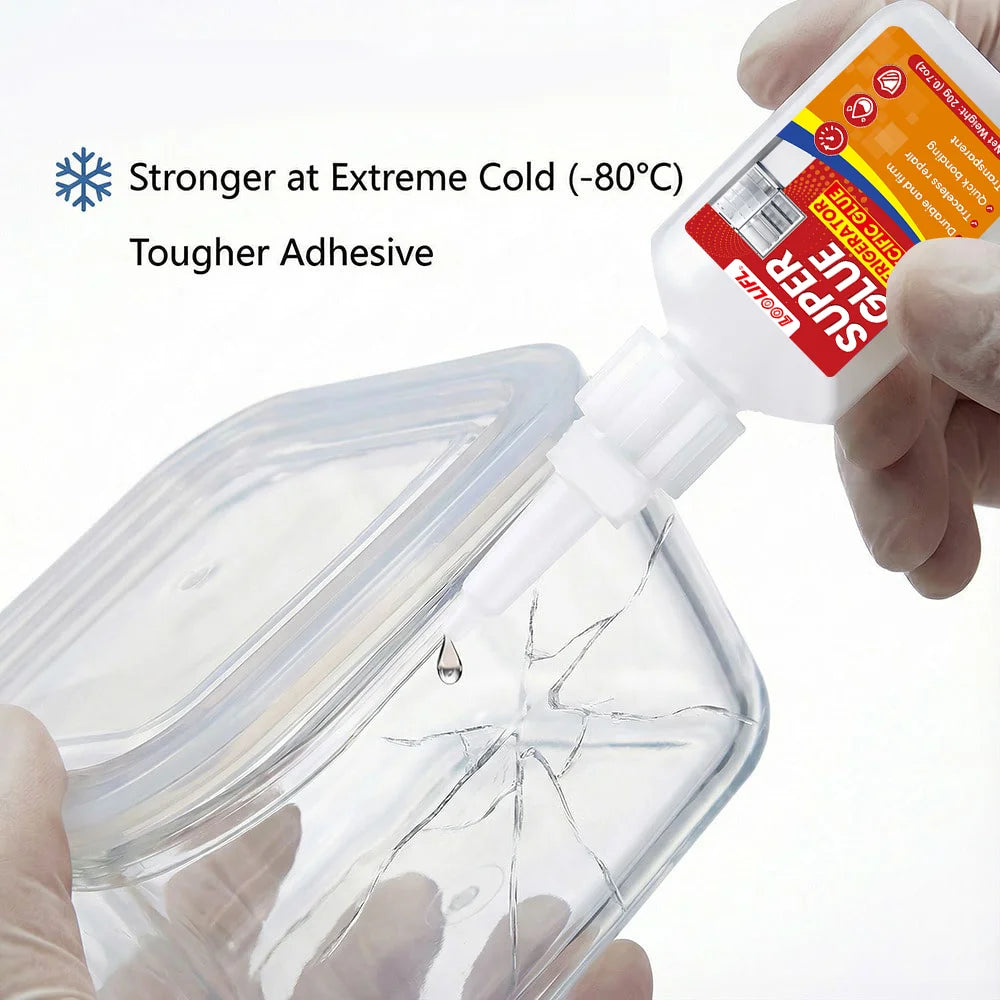 LOOLIFL 20g1-5pcs Special Adhesive for Refrigerator, Cyanoacrylate Adhesive Super Glue, Used for Repairing Refrigerator Drawers.
