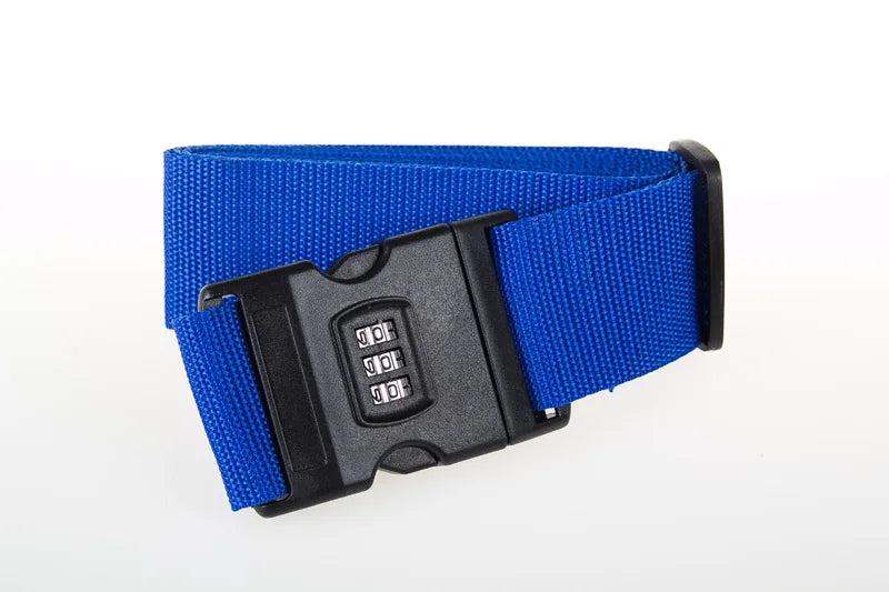 High Quality 2M Rainbow Password Lock Packing Luggage Bag with Luggage Strap 3 Digits Password Lock Buckle Strap Baggage Belts