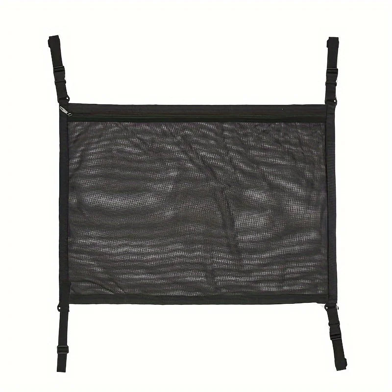 Adjustable Double-Layer Car Ceiling Net Bag - Suitable for SUVs, long-distance travel storage bags, and can be used for tents,