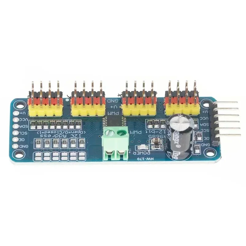 PCA9685PW 16 Channel 12-Bit PWM Servo Shield Driver I2C Interface PCA9685 Module For Raspberry Pi