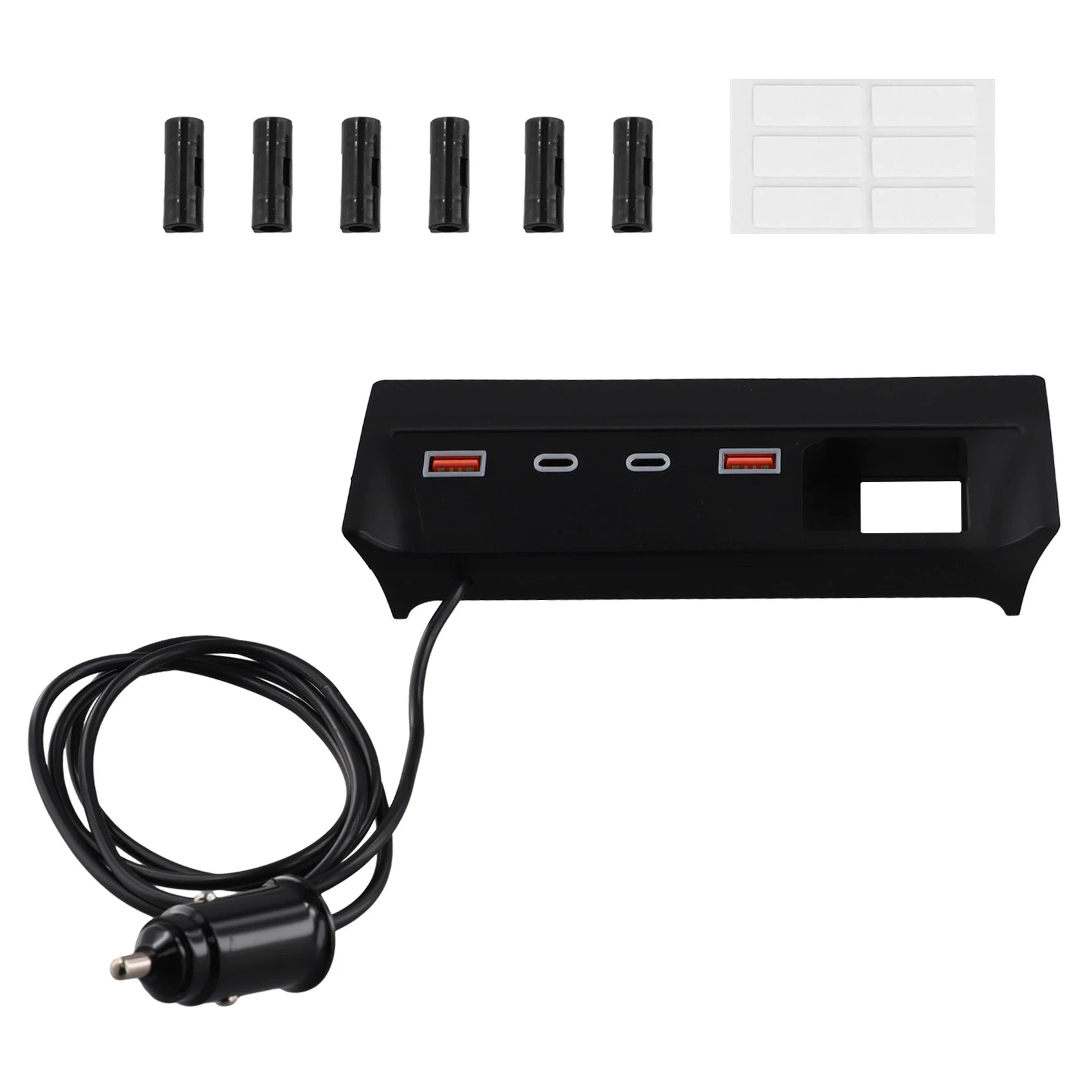 Z0C-hCar USB Type-C Splitter Adapter Fast Charger Shunt HUB Docking Station for Toyota Corolla Cross