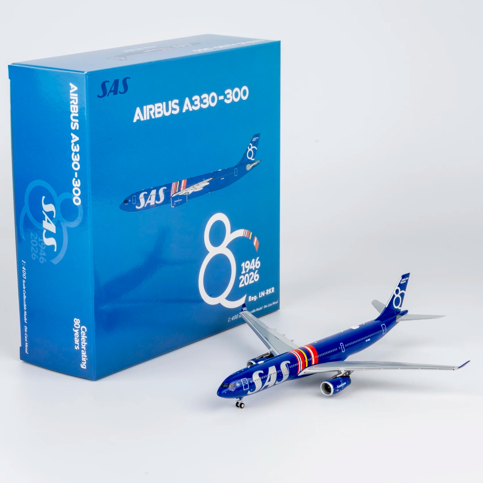62088 Alloy Collectible Plane Gift NG Models 1:400 SAS Scandinavian Airlines Airbus A330-300 Diecast Aircraft Jet Model LN-RKR