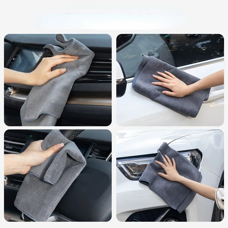Microfiber Towel Car Wash Accessories Super Absorbency Car Cleaning Cloth Premium Microfiber Auto Towel One-Time Drying
