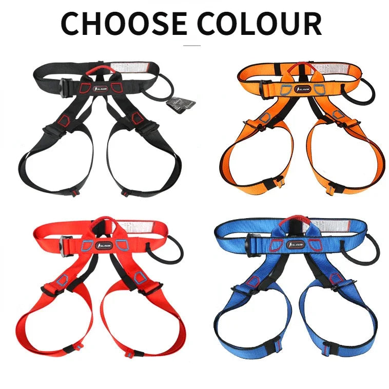 Professional Climbing Harness Safe Seat Belt for Rescue High Level Caving Climbing Adjustable Rappelling Equipment Half Body