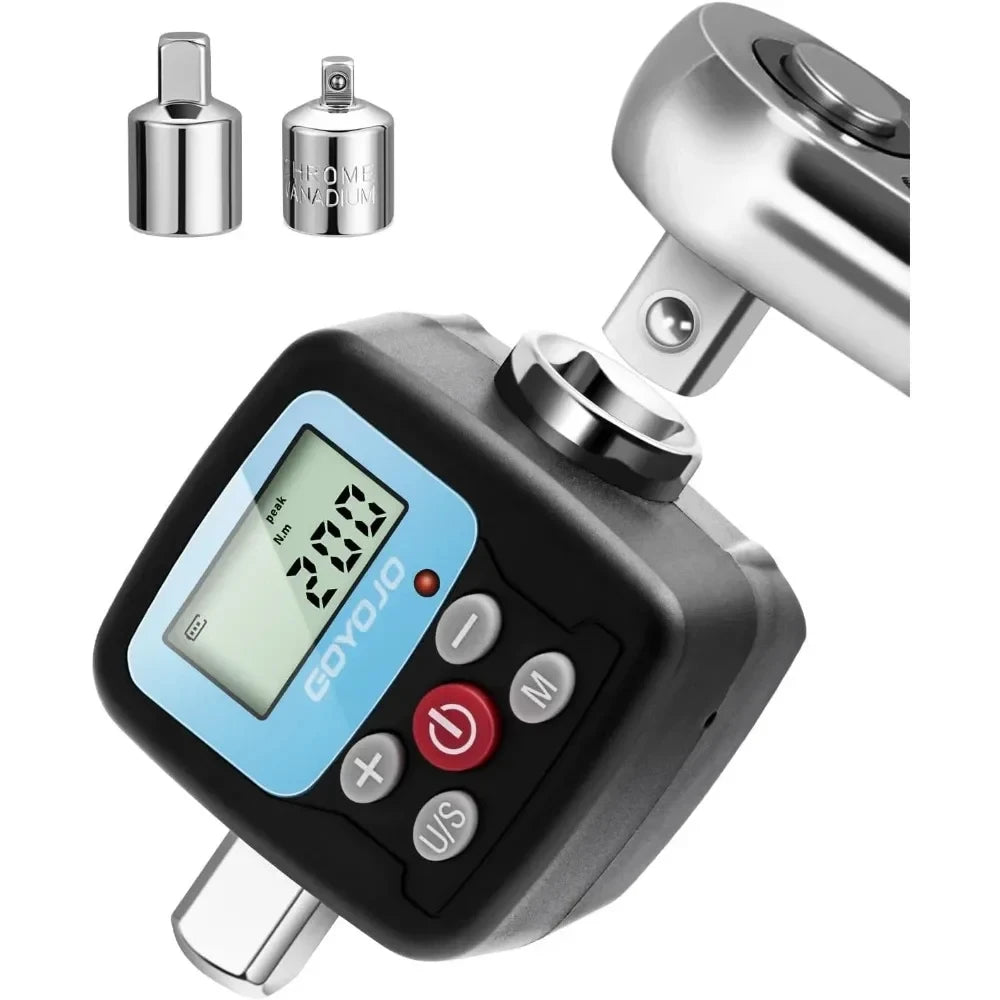 High Accuracy Electronic Torque Wrench Kit For Bike Car Home Repair Tool 1/2" 1/4'' 3/8'' Adjustable Torque Wrench 30- 340Nm