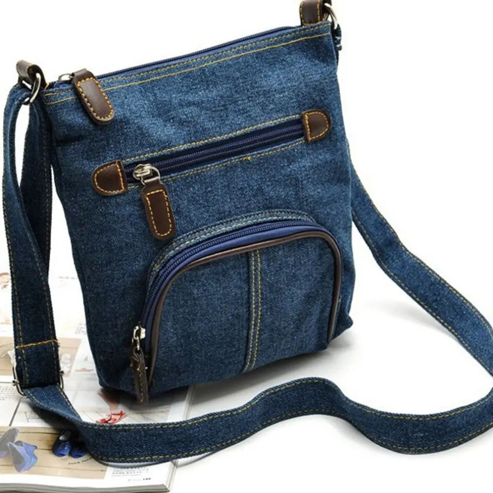 New Messenger Cross Denim Shoulder Bag Casual Bag Casual Purse Women Handbag
