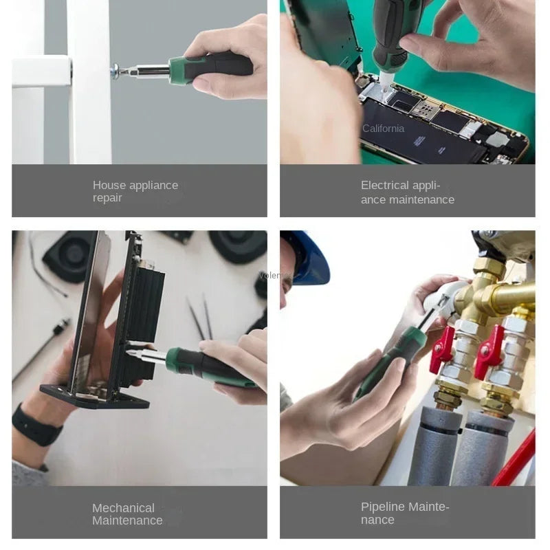 SATA Ratchet Wrench and Screwdriver Multi Kit 6.3mm  DIY Household Repair Tools Magnetic Screw Driver Bits Set Hand Tools