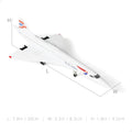 1/300 Concorde for British Airways Diecast Metal Airplane Model Toy Kit with Wheels Display Stand for Collections and Displays