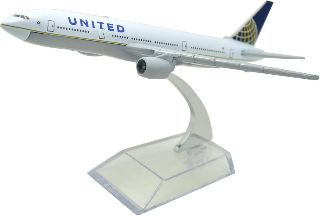16CM 6inch Diecast Alloy B777 United Airlines Airways For Collection Friend Airplane for Children Collection Gift Display