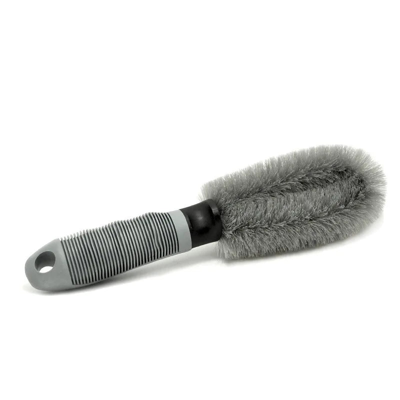 Car Wheel Cleaning Brush Professional Tire Auto Detailing Wet and Dry Wheel Rim Clean Brush Accessory