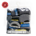 T-62  9-Piece Set Of Car And Motorcycle Cleaning Wipes Home Wash Gloves Car Wash Towels Cleaning Cloths Waxing Sponges Wheel Bru