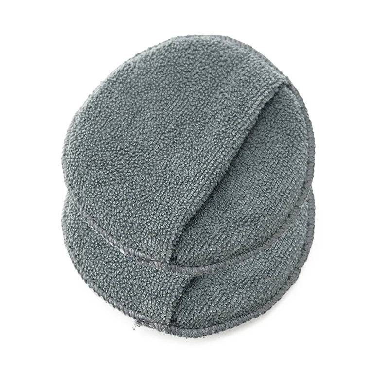 Car Waxing Polish Sponges 5 Inch Car Detailing Wax Applicator Pads Round Pocket Microfiber Foam Sponges Car Cleaning Tools