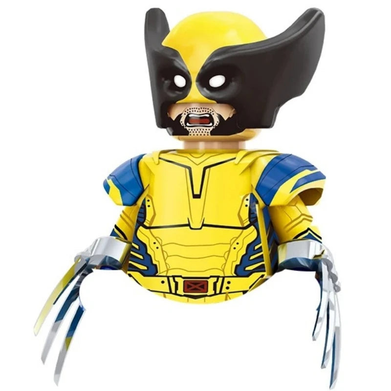 Blind Box Mini Building Blocks TV6203 Figures Big Goblin Spiderman Iron Man Venom Captain Hawk Deadpool Armor Christmas Gift Toy