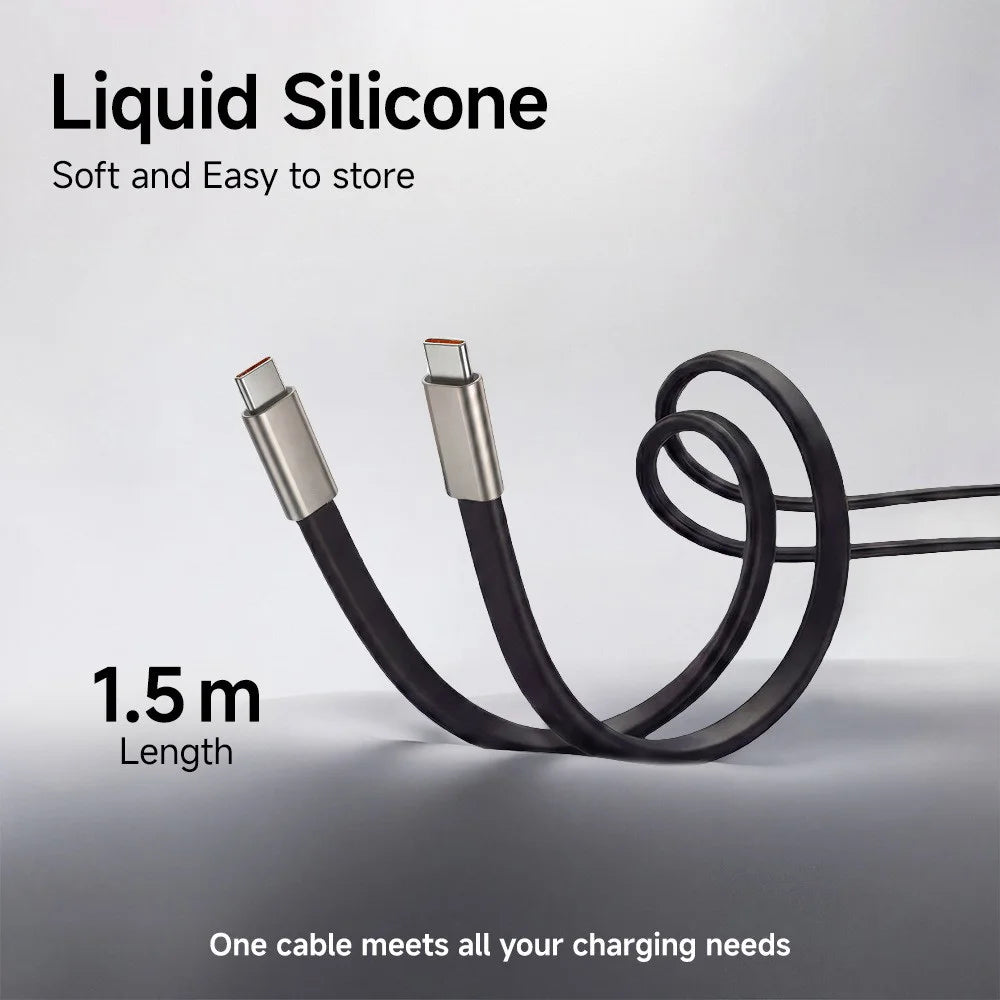240W Fast Charging Cable Foldable Mobile Phone Holder Type C to Type C Data Cable PD Usb C Cable with Type C to type C Adapter