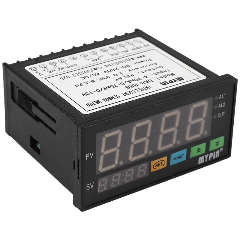 MYPIN DA8-RRB DA8-VRRB Intelligent Sensor Meter Display Controller Input 0-75mV/4-20mA/0-10V Universal Sensor Indicator