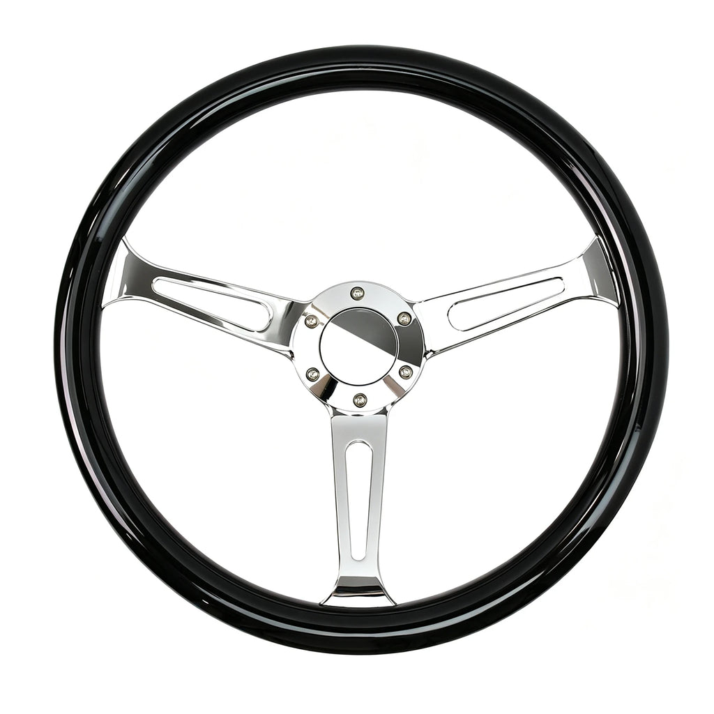 380mm Round Hole Bracket Steering Wheel ABS Material with Rivets for Automotive Accessories