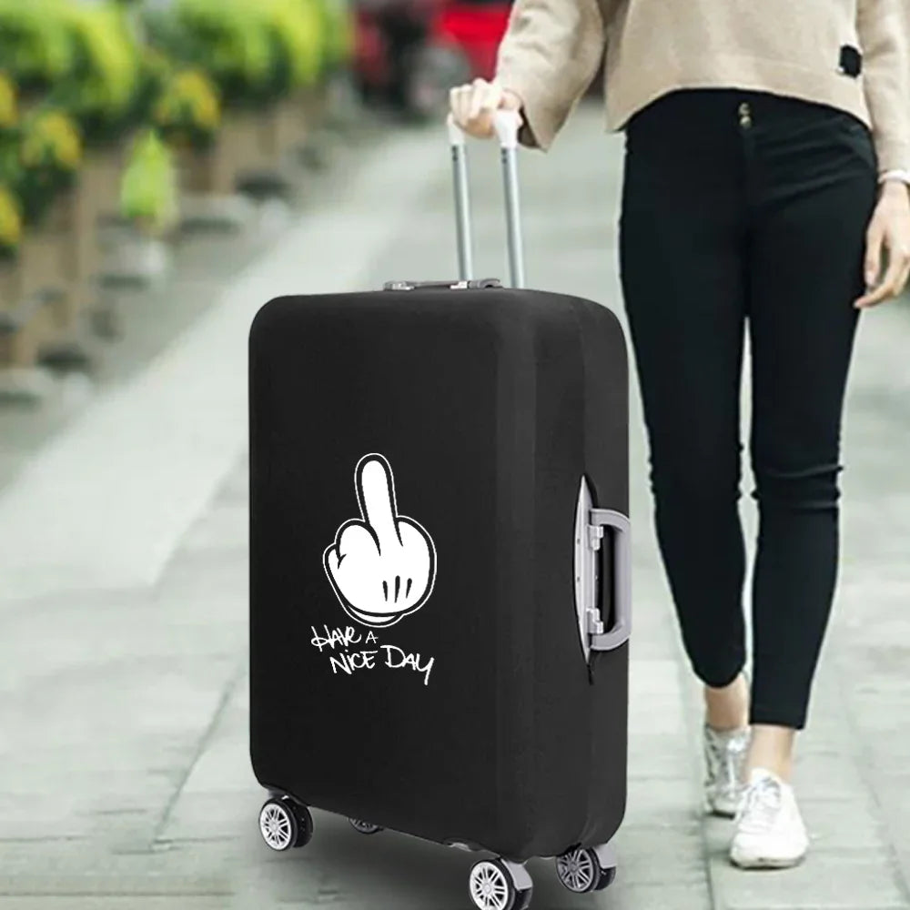 Fashion Travel Essentials Suitcase Cover Funny Print for 18-32 Inch Traveling Accessories Bag Trolley Luggage Protective Case