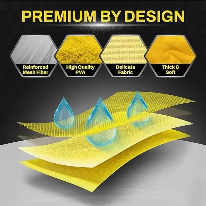 Car Towel Pva Wash Premium Quick-Dry Towel Ultra Absorbent Scratch-Free Reusable For Auto Maintenance Soft Cloth 2026 New