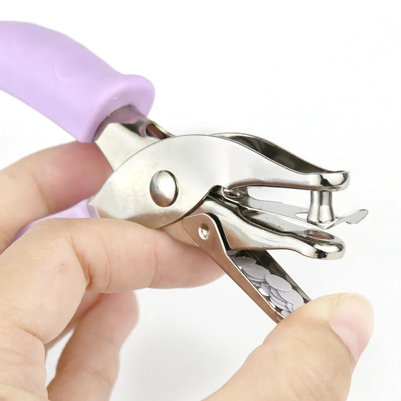 6mm Hand-Held Single Hole Punch Pliers DIY Loose-Leaf Paper Office Home Punch Tool New Style for Business  Industrial Use